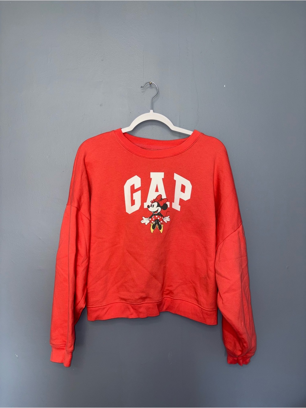 GAP | Pink Minnie Mouse Sweatshirt | Size Large